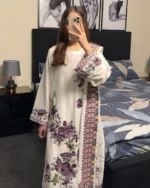 Floral Elegance - 3-Piece Embroidered Lawn Suit